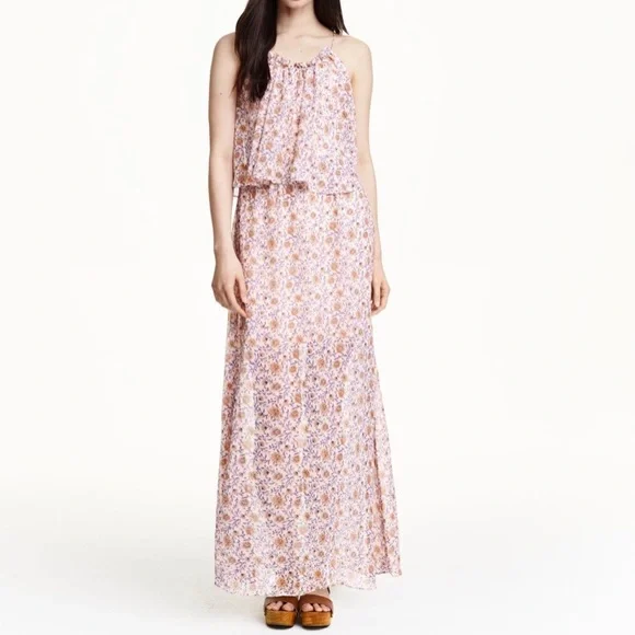 h&m conscious maxi dress Jacquard Green Dress